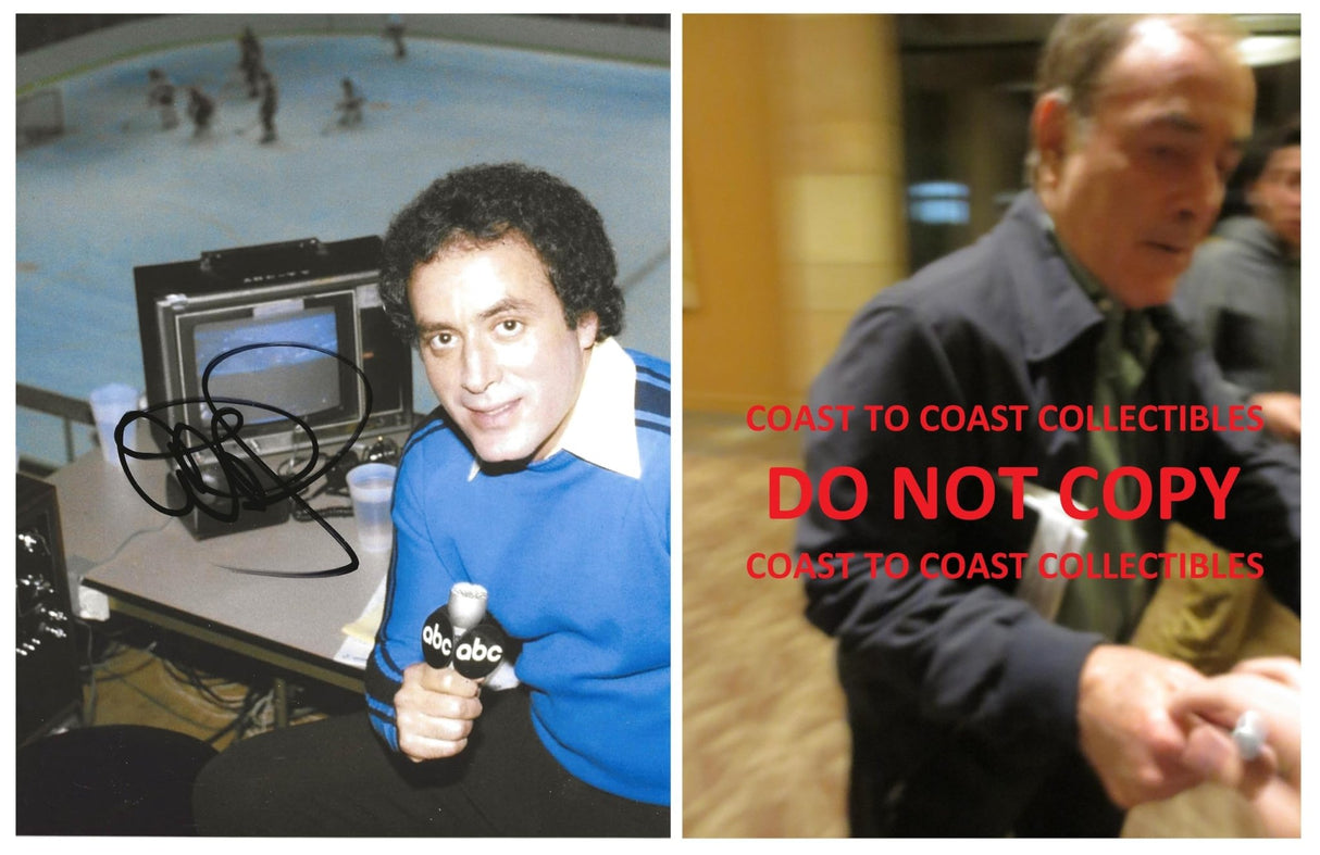 Al Michaels ssigned USA winter Olympics Hockey 8x10 photo proof Miracle on Ice Star