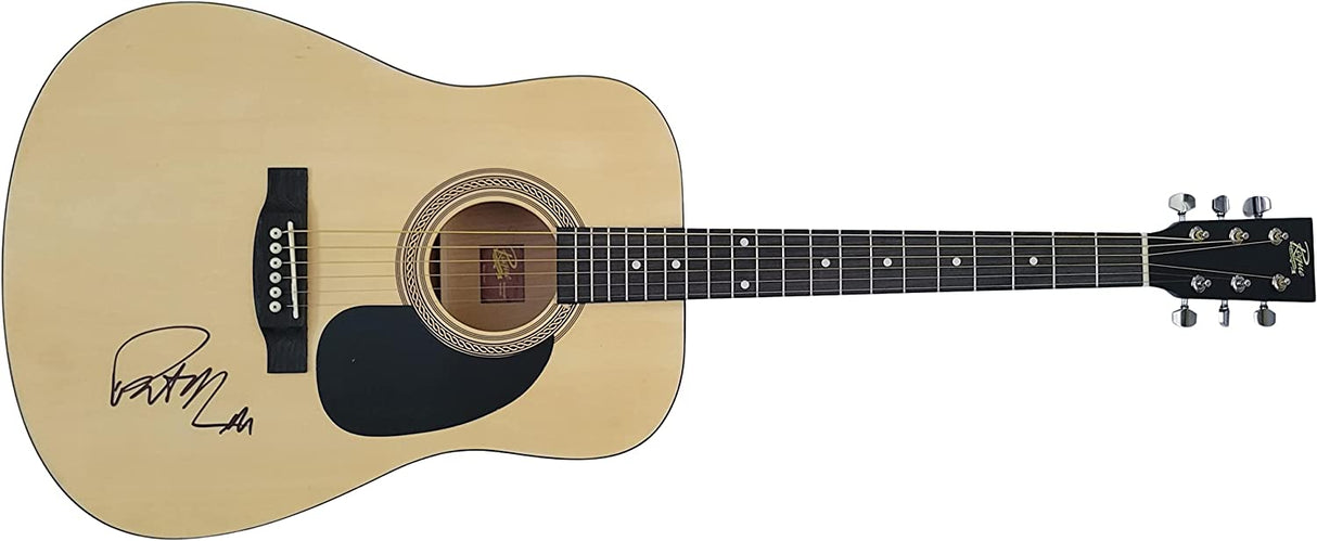 Patrick Monahan Train signed acoustic guitar COA exact proof star autographed