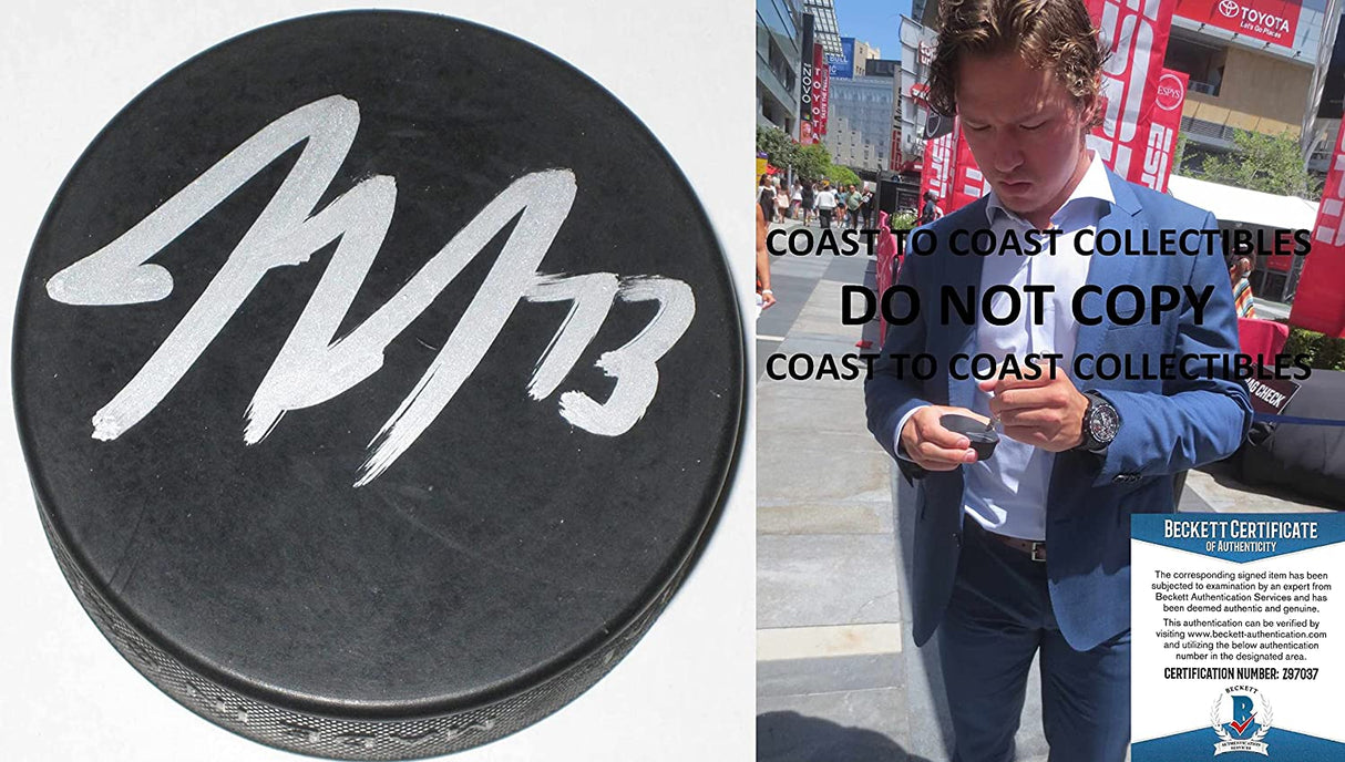 Tyler Toffoli Montreal Canadiens LA Kings signed Hockey Puck proof Beckett COA