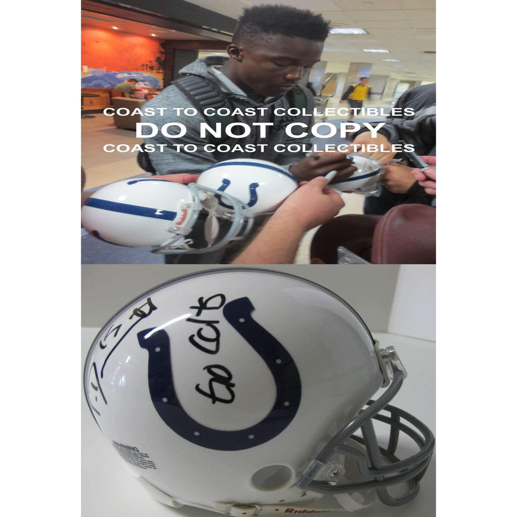 Phillip Dorsett Indianapolis Colts, Signed, Autographed, Mini Helmet, a COA with the Proof of Phillip Signing Will Be Included