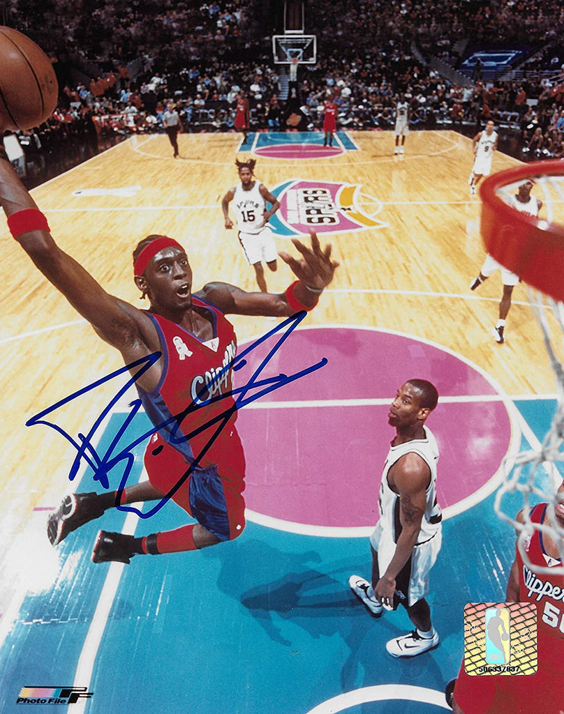 Darius Miles signed Los Angeles Clippers basketball 8x10 photo COA.