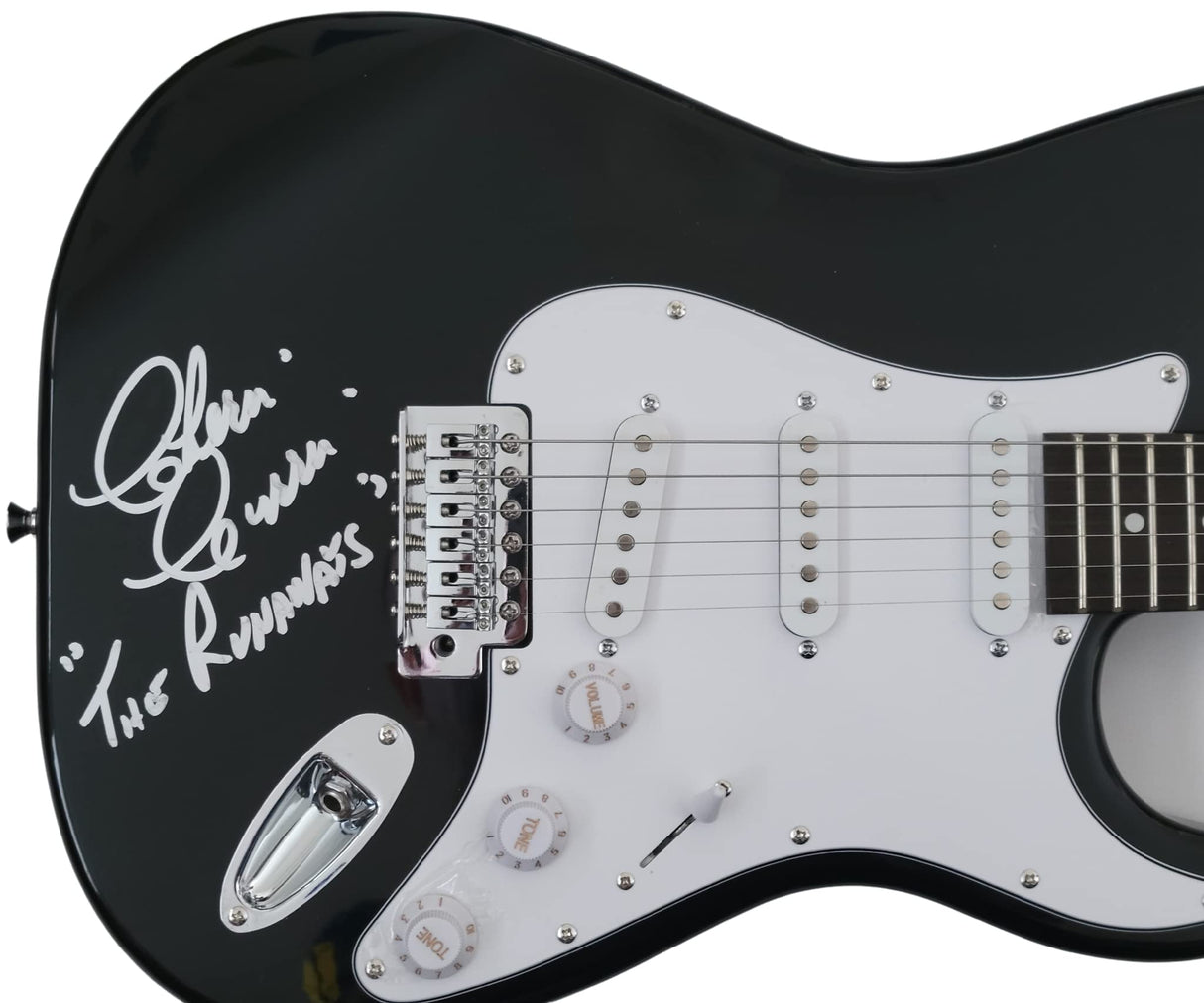 Cherie Currie The Runaway signed electric guitar COA proof Cherry Bomb autographed STAR