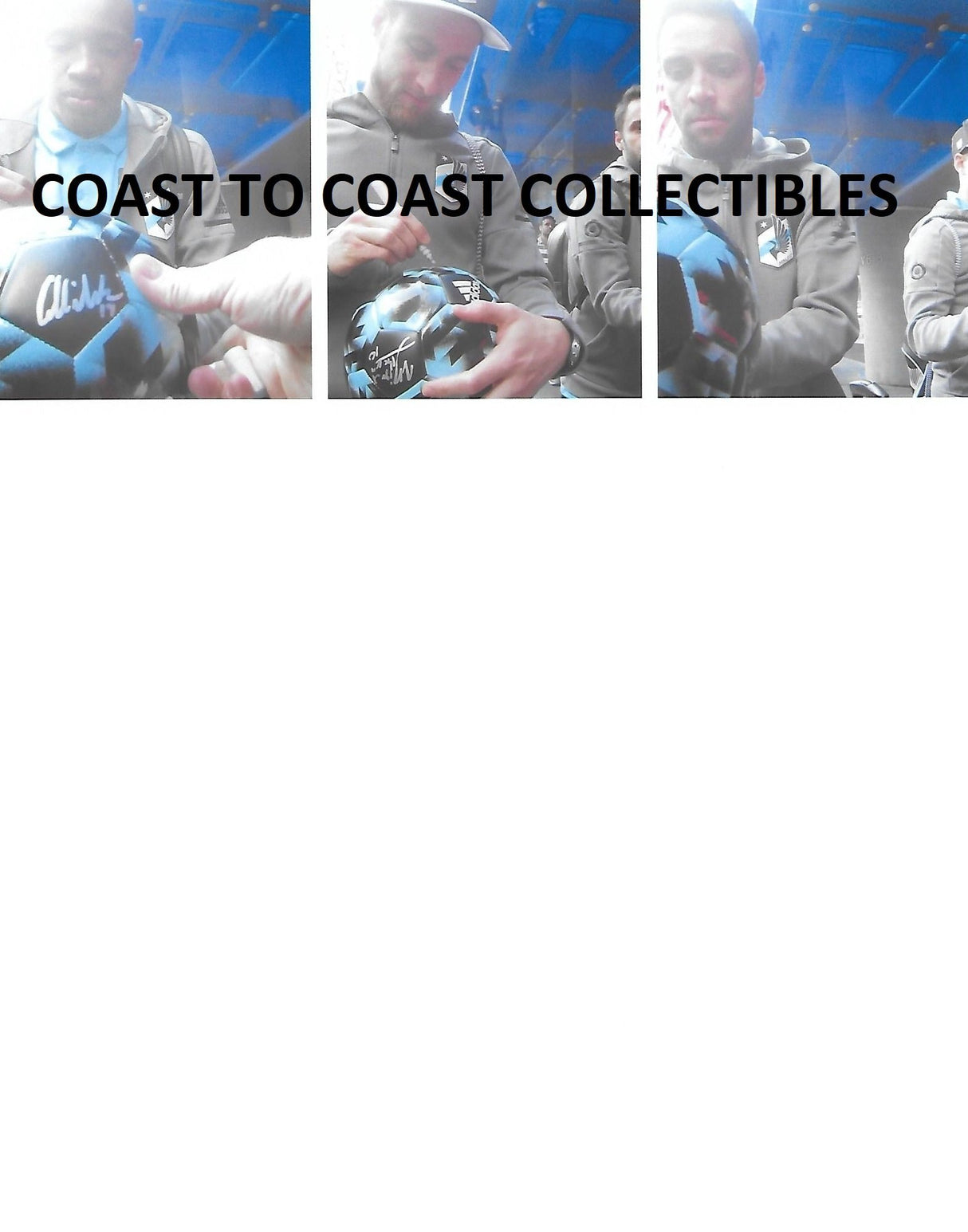 2018 Minnesota united FC team, signed, autographed, logo soccer ball - COA and Proof Photos Included