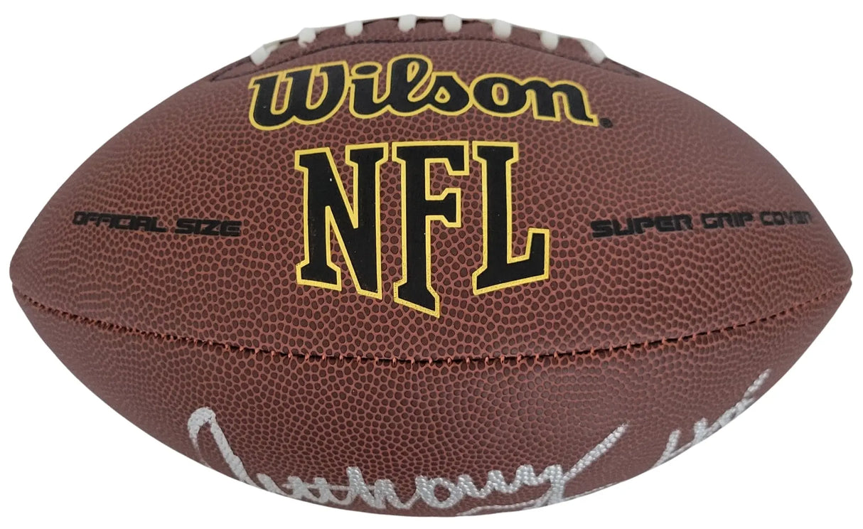 Anthony Munoz Signed Football Proof COA Autographed Cincinnati Bengals USC HOF