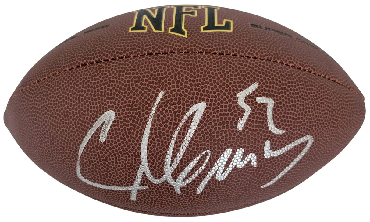 Chad Greenway Signed Football Proof COA Autographed Minnesota Vikings Iowa