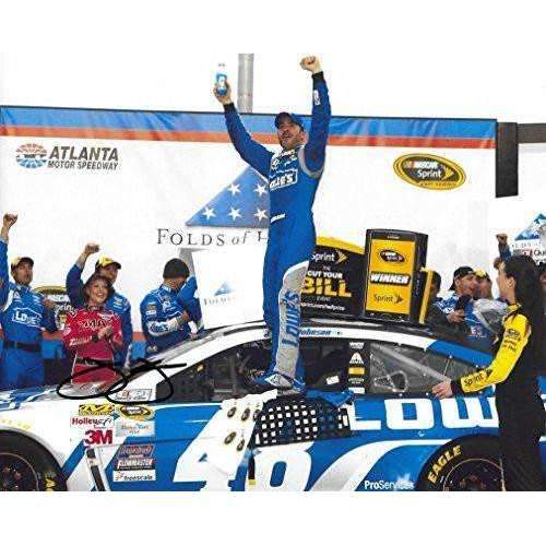 Jimmie Johnson, Nascar, No. 48, Lowe's Chevrolet for Hendrick Motorsports, Signed, Autographed, 8x10 Photo, a COA with the Proof Photo of Jimmie Signing Will Be Included,'