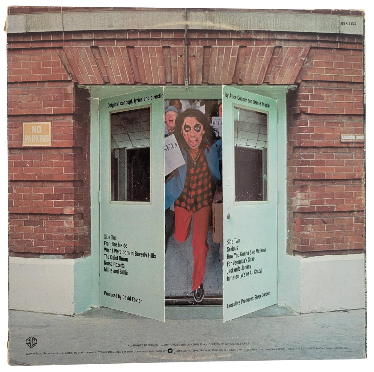 Alice Cooper signed From the Inside Album vinyl record Proof COA autographed STAR