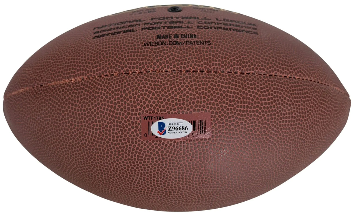 Mark Rypien Washington signed NFL football proof Beckett COA autographed