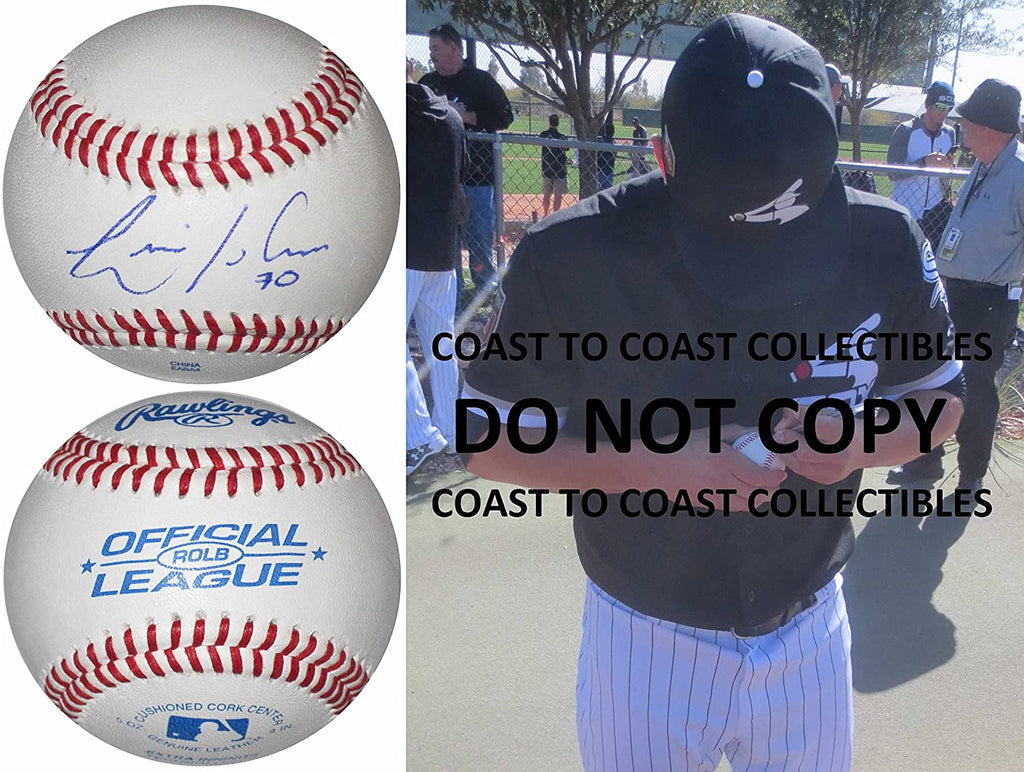 Luis Avilan New York Yankees Mets Dodgers signed autographed baseball COA Proof