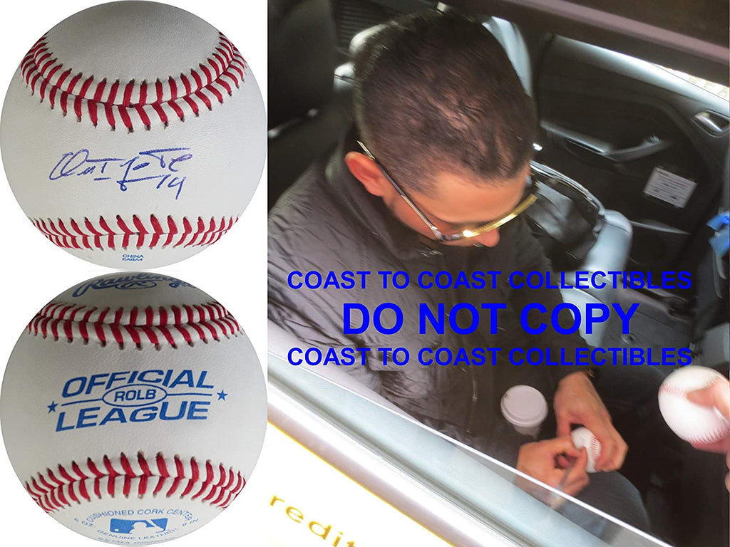 Omar Infante Kansas City Royals Braves Tigers signed autographed baseball proof