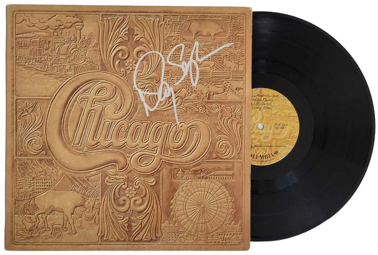 Danny Seraphine signed Chicago VII album vinyl record COA exact proof autographed STAR