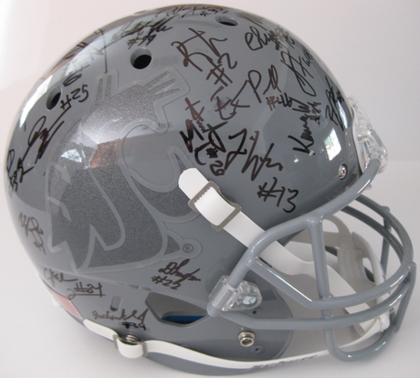 2017 Washington State Cougars Team Signed Helmet