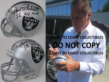 Jim Plunkett Signed Mini Helmet