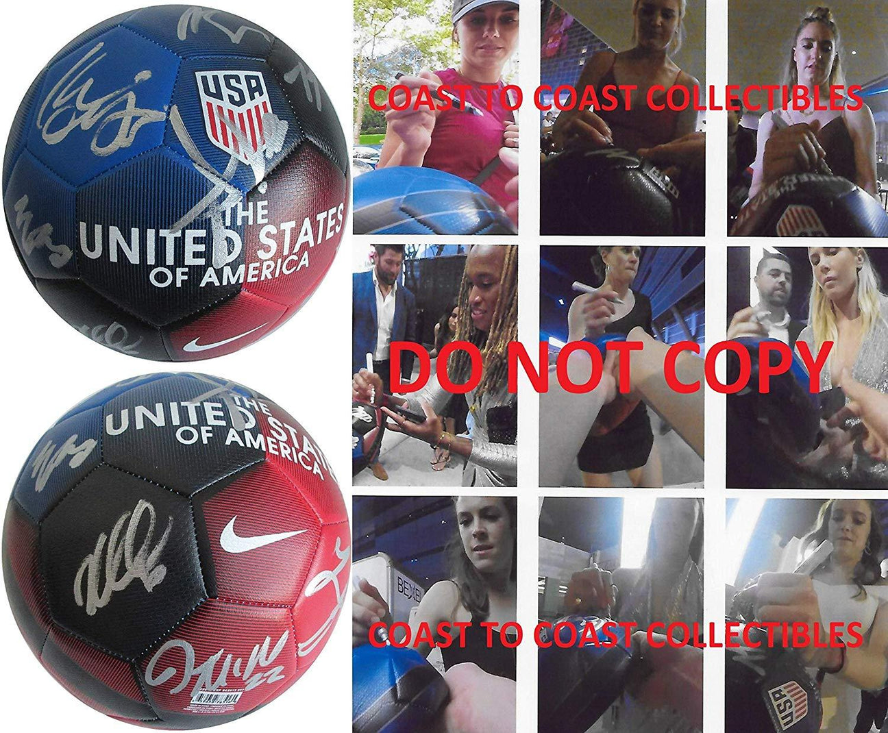 USA Womens Signed Soccer Ball