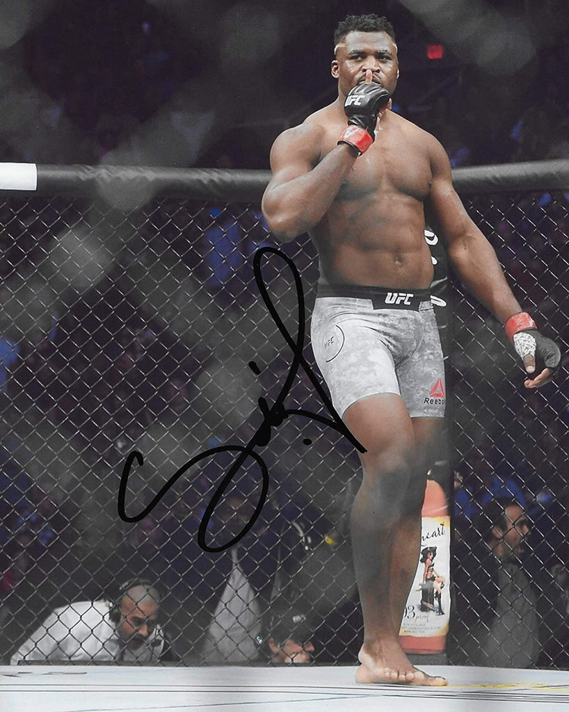 Francis Ngannou UFC signed MMA 8X10
