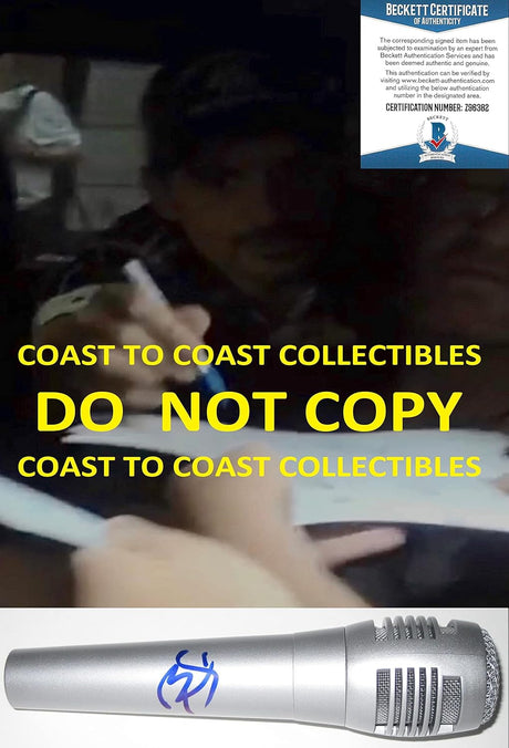 Brad Paisley signed Microphone Mic Country music star proof Beckett COA autographed Coast to Coast Collectibles