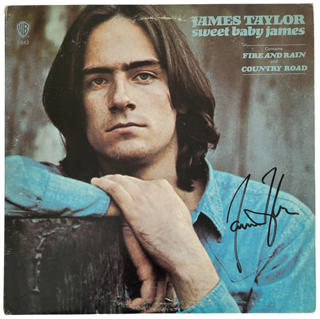 James Taylor signed Sweet Baby James album vinyl COA Exact Proof Autographed Coast to Coast Collectibles Memorabilia