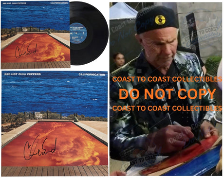 Chad Smith Signed Red Hot Chili Pepper Californication Album COA Proof
