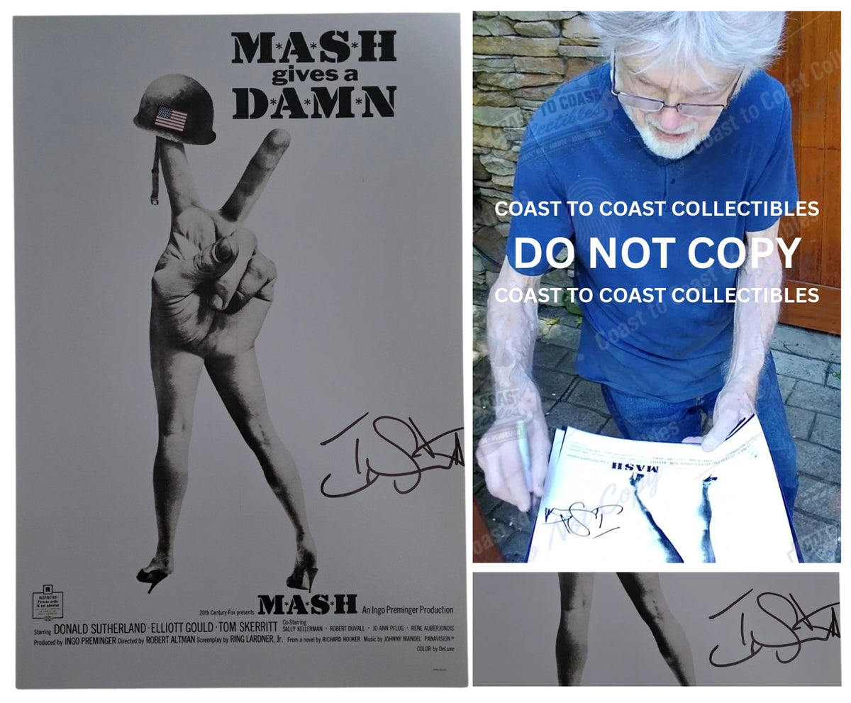 Tom Skerritt signed Mash 12x18 poster photo Duke COA autographed exact proof STAR