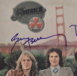 America Band Signed Hearts Album COA Exact Proof Autographed Vinyl Record Dewey Bunnell & Gerry Beckley