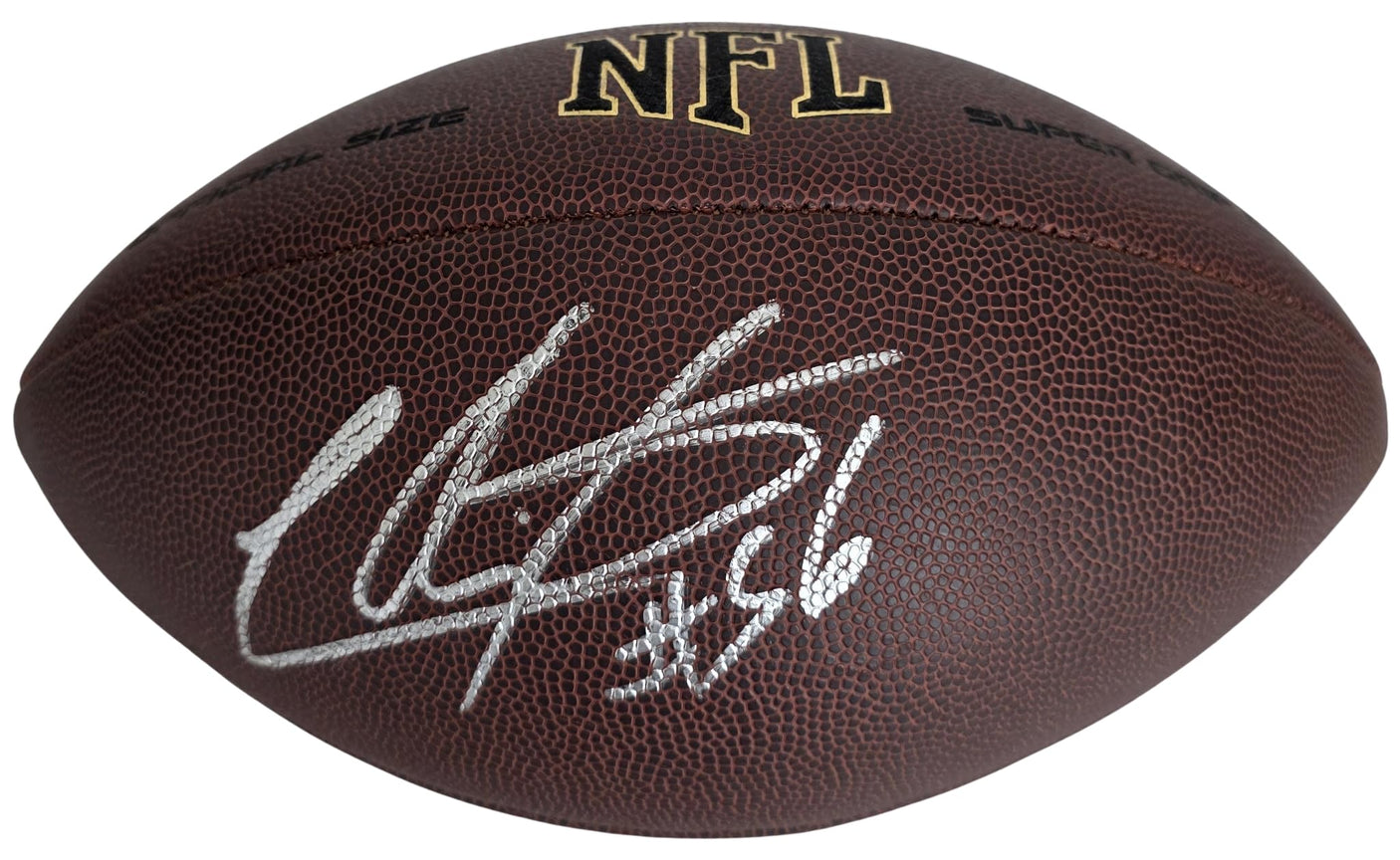 Lavar Arrington Signed Football COA Proof Autographed Penn State Washington