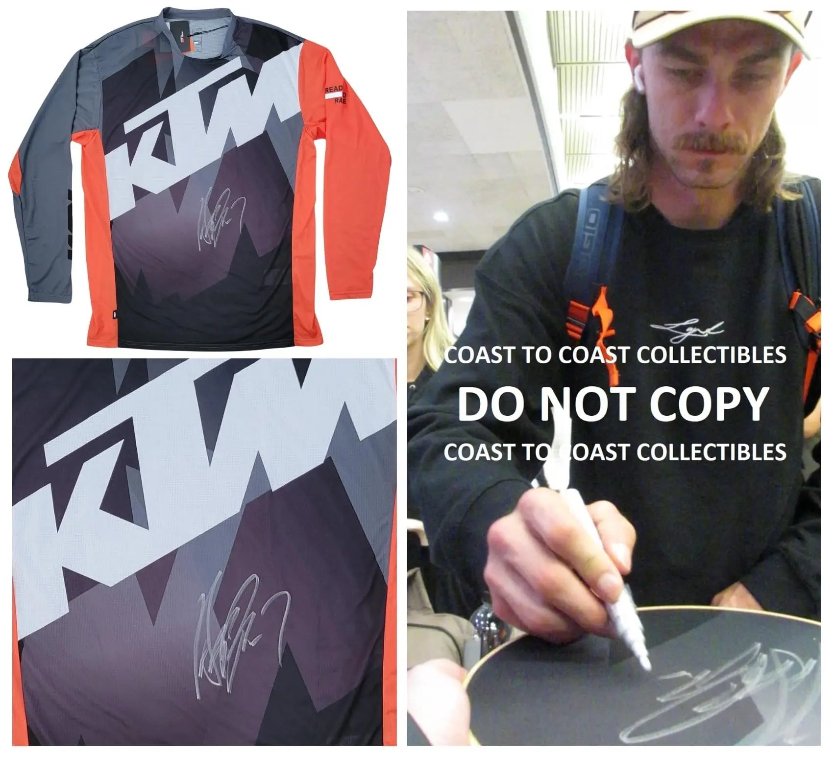 Aaron Plessinger Signed KTM Jersey COA Proof Autographed Supercross Motocross