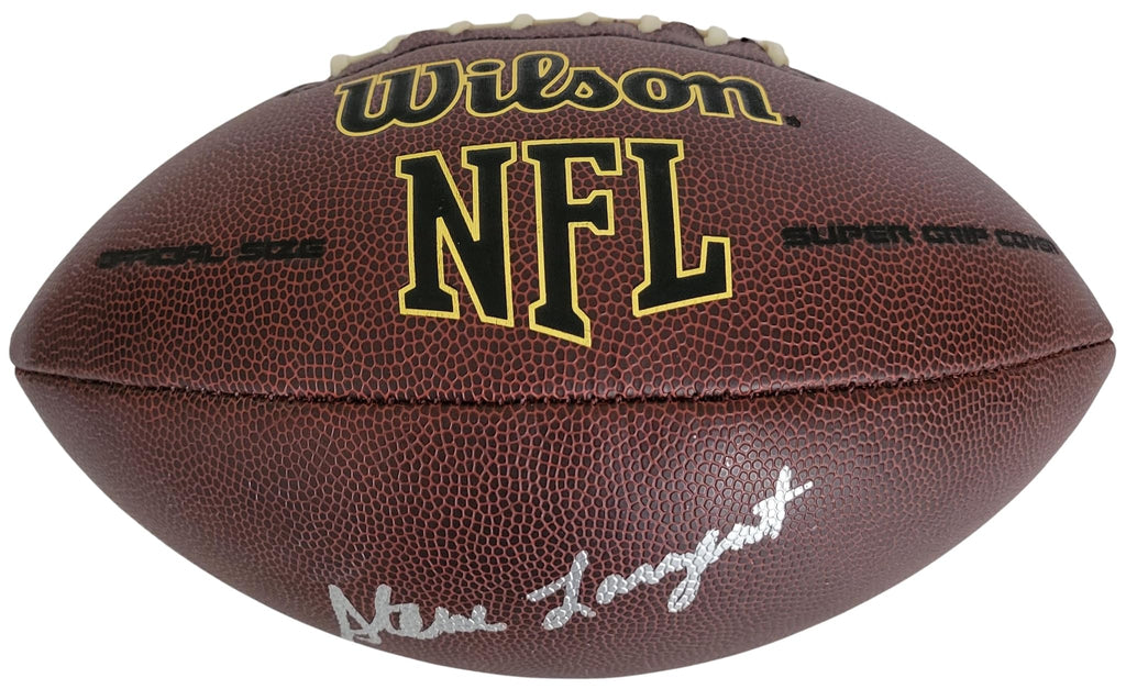 Steve Largent Signed Football Proof Beckett COA Autographed Seattle Seahawks Tulsa Golden Hurricane