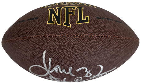 Jamal Anderson Signed Football COA Proof Autographed Atlanta Falcons Dirty Bird