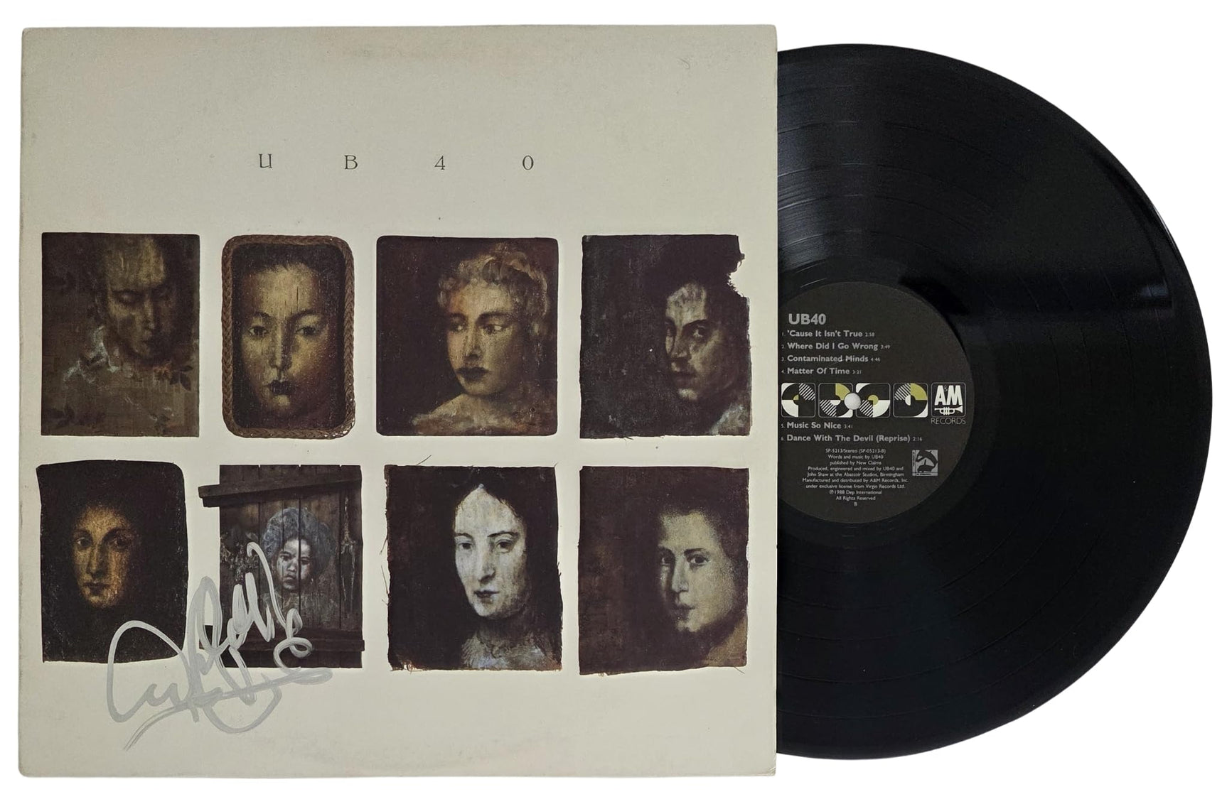 Ali Campbell Signed UB40 Album COA Exact Proof Autographed Vinyl Record