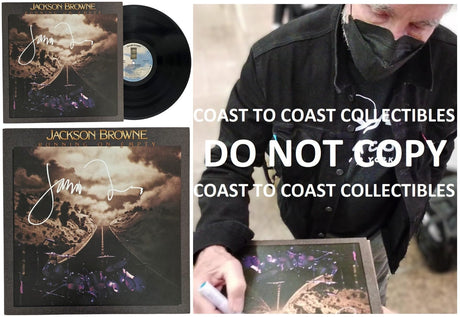 Jackson Browne Signed Running on Empty Album COA Proof Autographed Vinyl Record