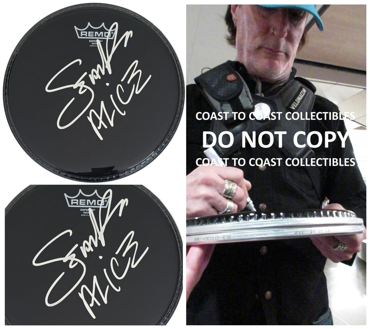 Sean Kinney Signed Remo Drumhead COA Proof Autographed Alice in Chains Drummer