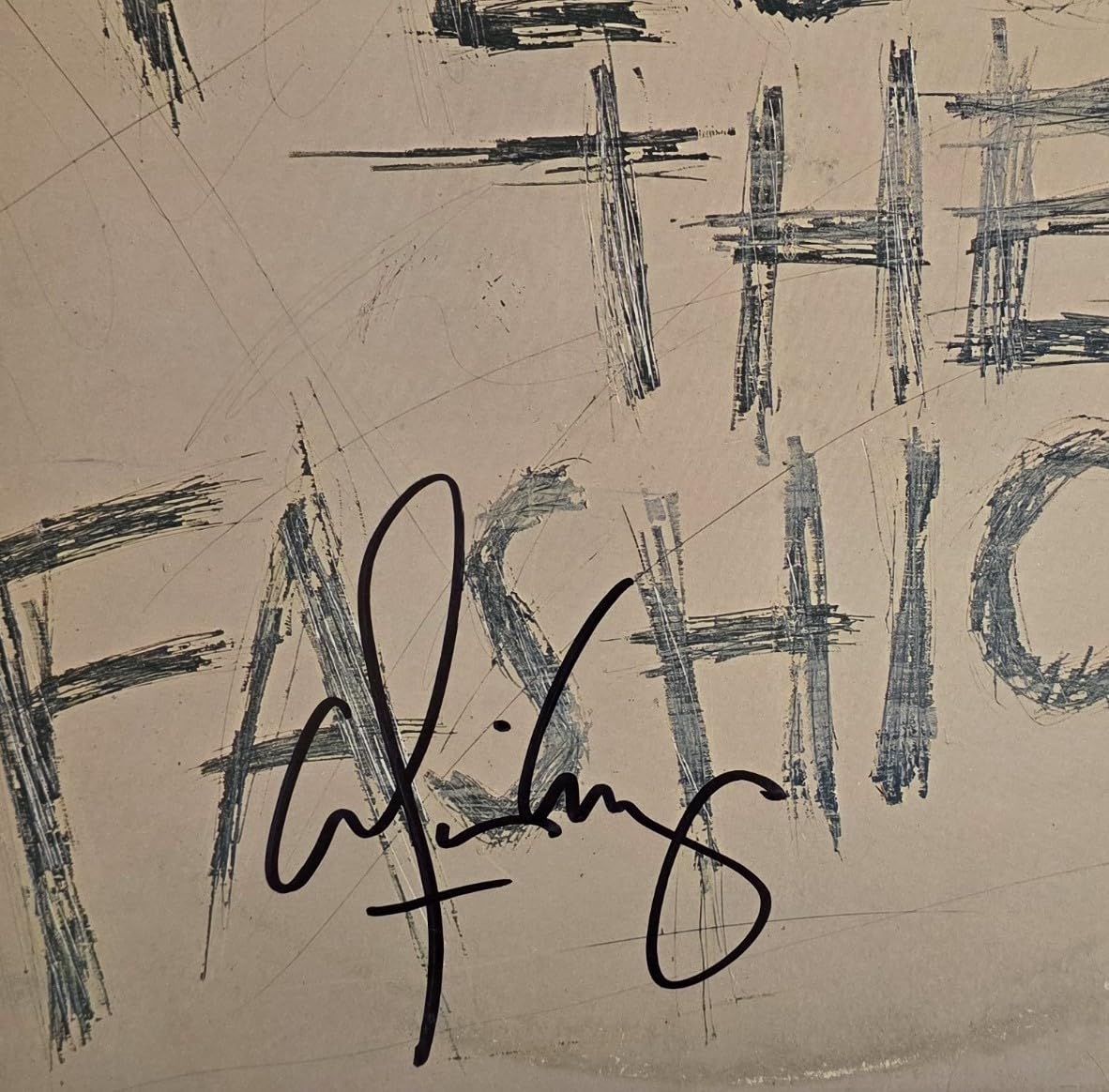 Alice Cooper Signed Flush the Fashion Album COA Proof Autographed Vinyl Record