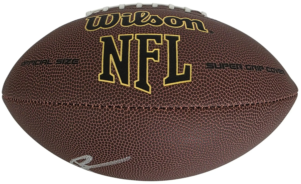 Brian Urlacher Signed Football Proof COA Autographed Chicago Bears HOF