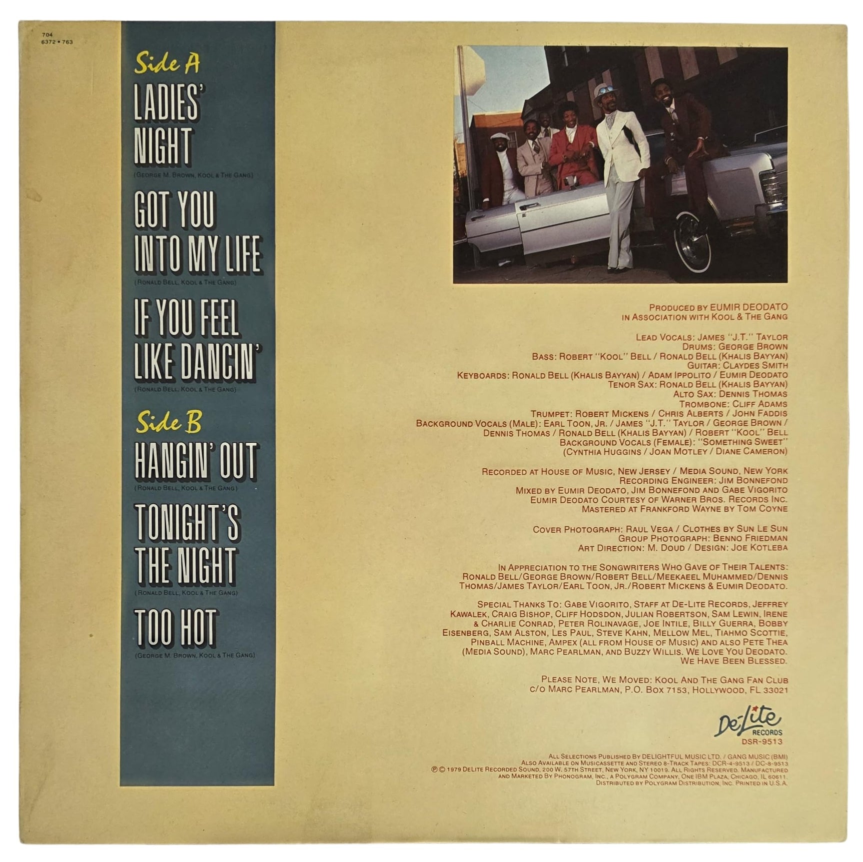 Robert Bell Signed Kool & the Gang Ladies Night Album COA Proof Autographed Vinyl Record