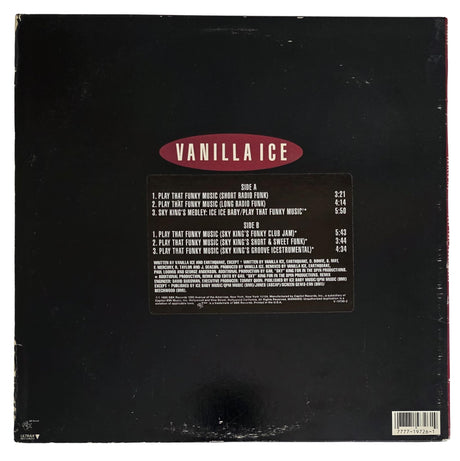 Vanilla Ice Signed Play That Funky Music Album COA Proof Autographed Vinyl Record