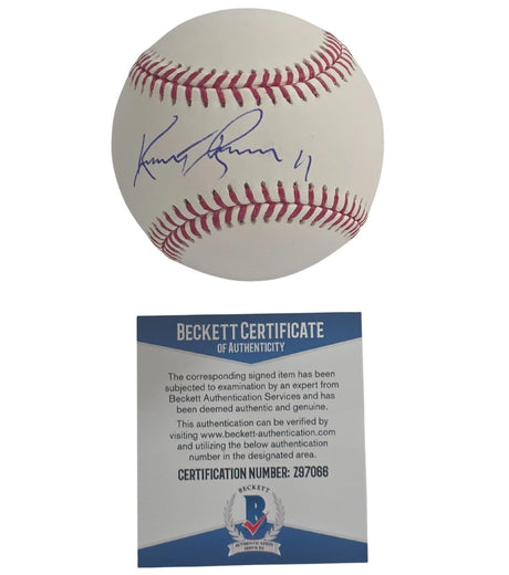 Kurt Russell Signed Baseball Proof COA Beckett Tombstone Actor Autographed Star