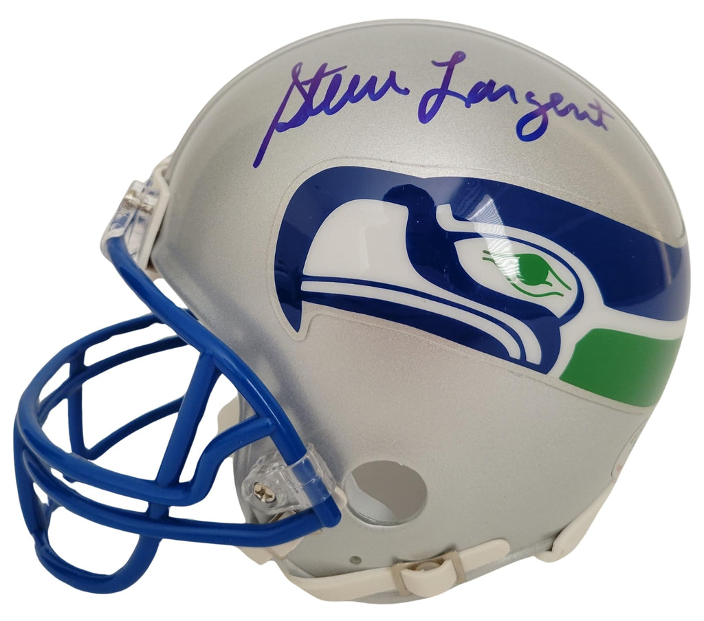 Steve Largent Signed Mini Football Helmet Proof Beckett COA Autographed Seattle Seahawks