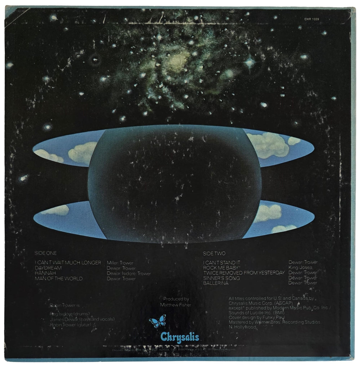 Robin Trower Signed Twice Removed Album COA Exact Proof Autographed Vinyl Record