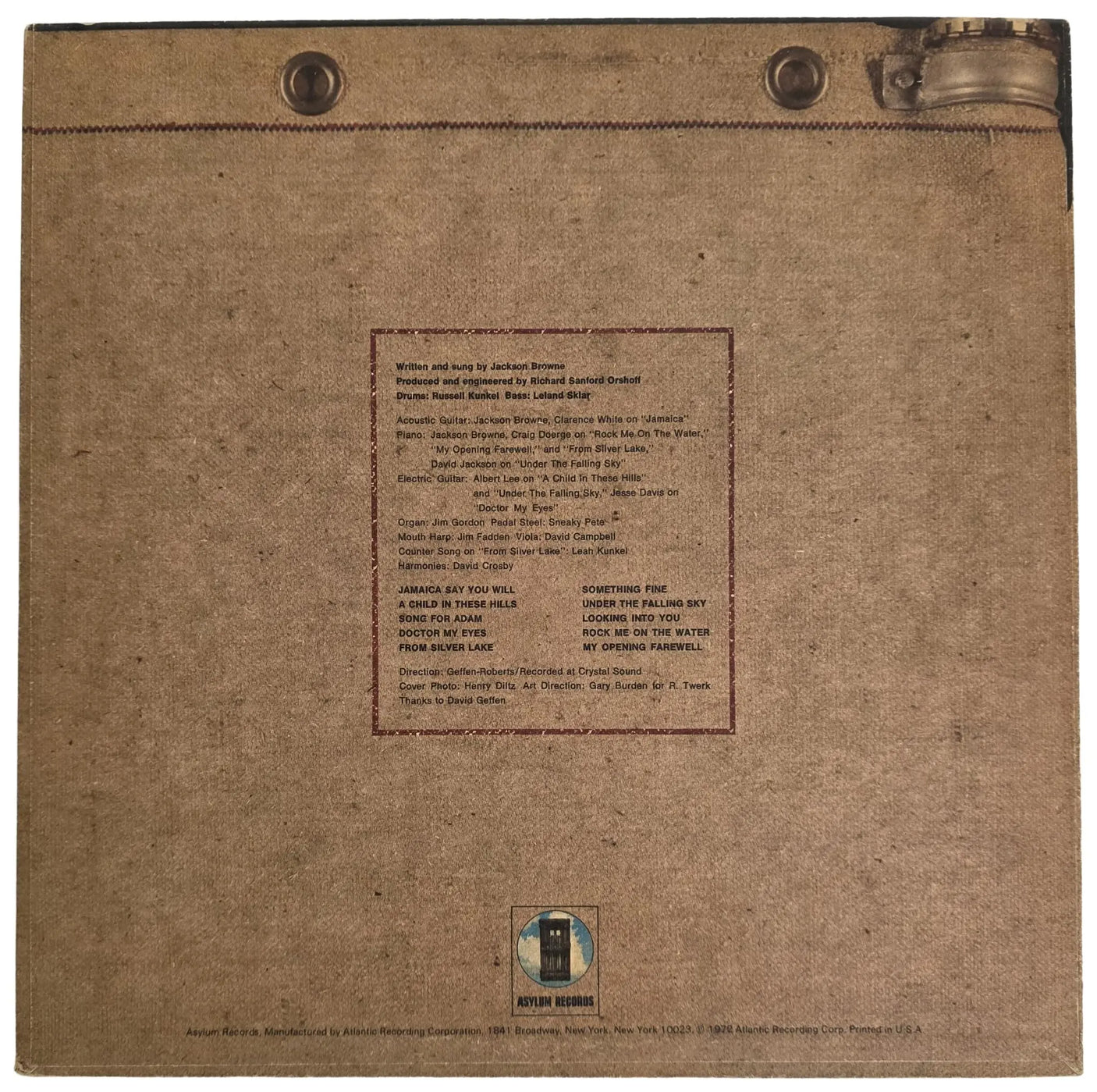 Jackson Browne Signed Album COA Exact Proof Henry Diltz Autographed Vinyl Record Auto