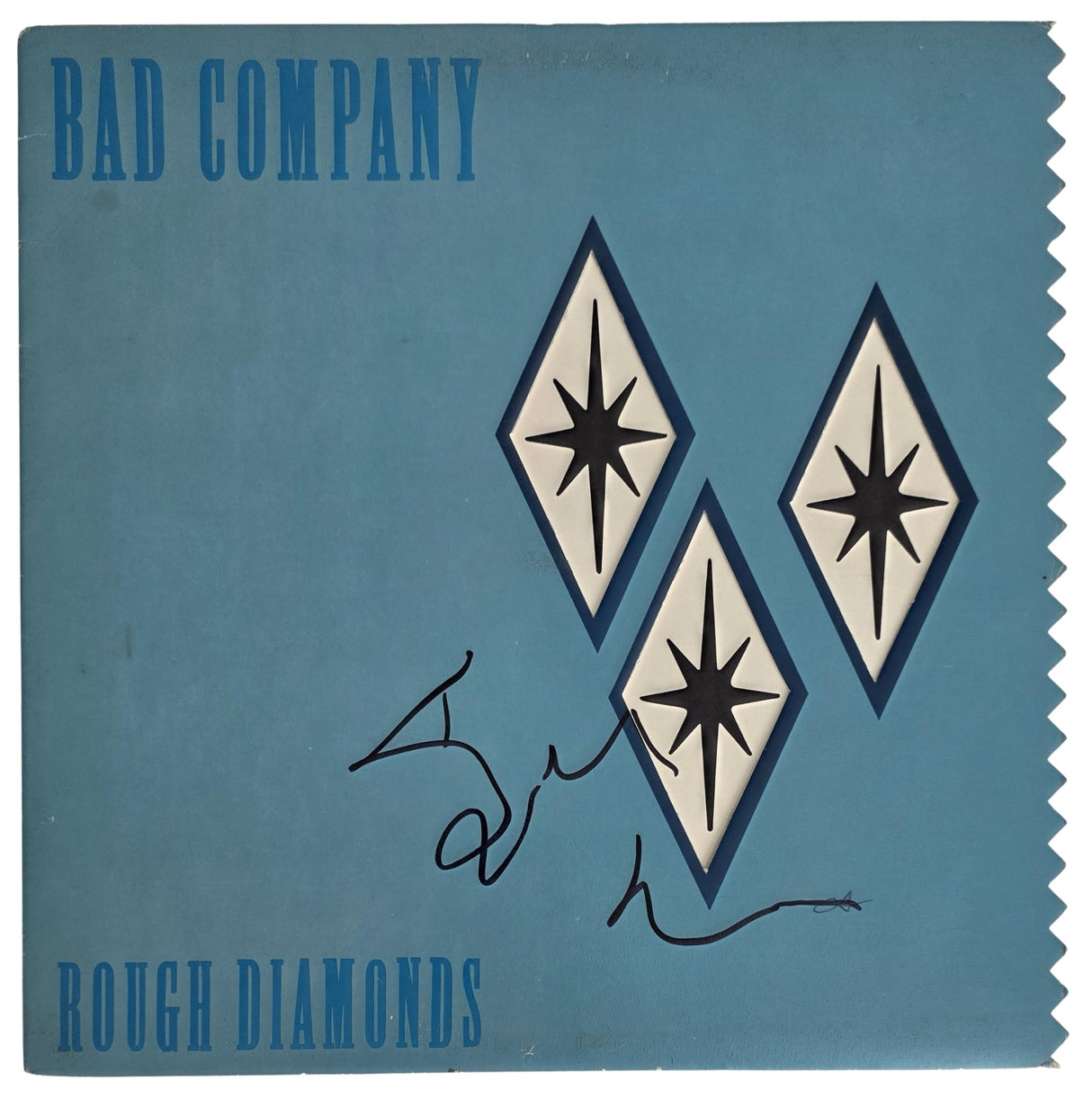 Simon Kirke Signed Bad Company Rough Diamonds Album COA Exact Proof Autographed Vinyl Record