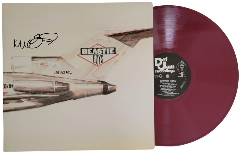 Mike Diamond signed Beastie Boys Licensed To Ill album vinyl Proof COA autograph STAR