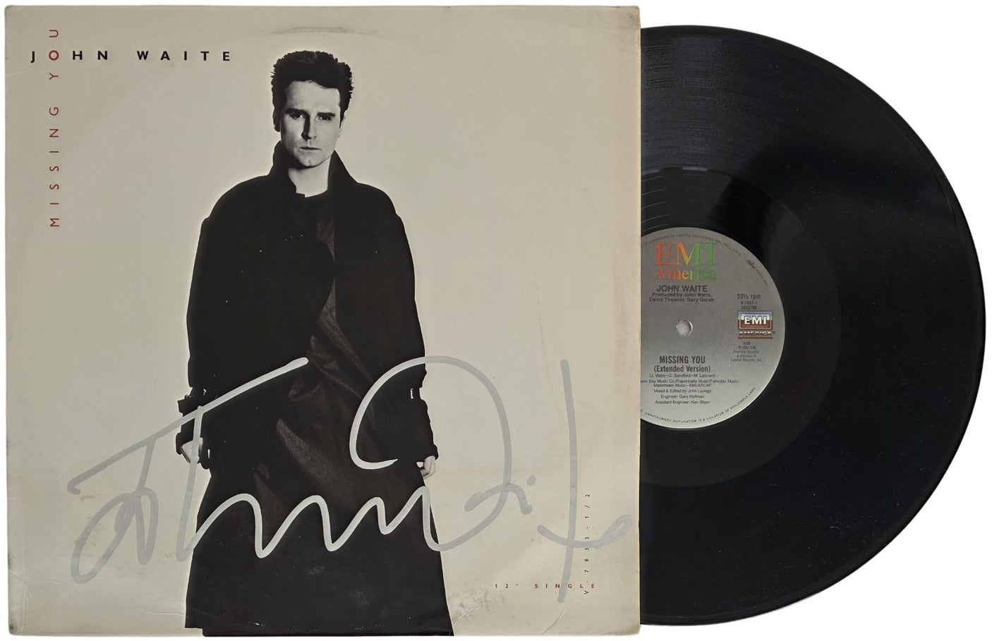 John Waite Signed Missing You Album COA Exact Proof Autographed Vinyl Record