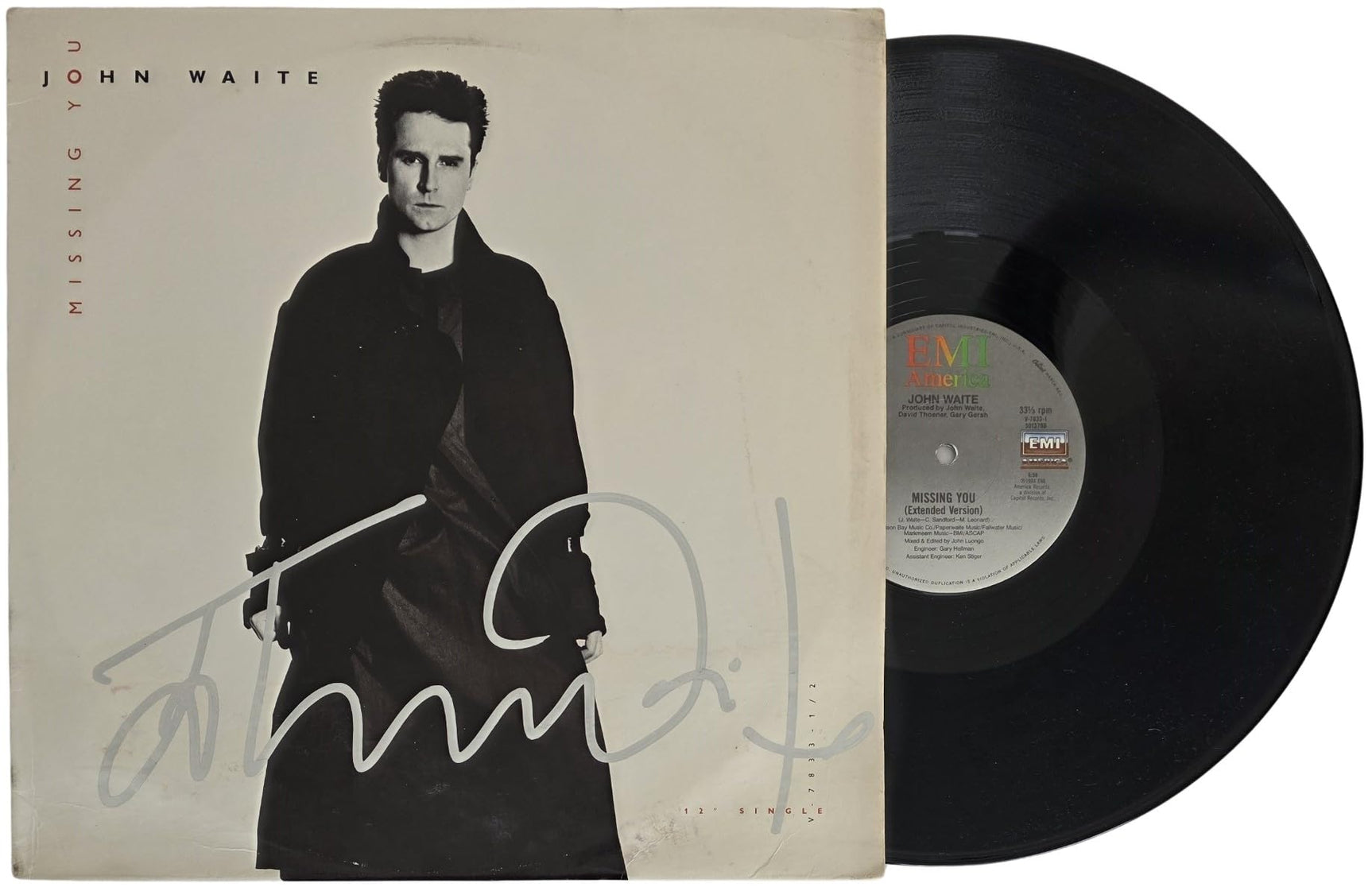 John Waite Signed Missing You Album COA Exact Proof Autographed Vinyl Record