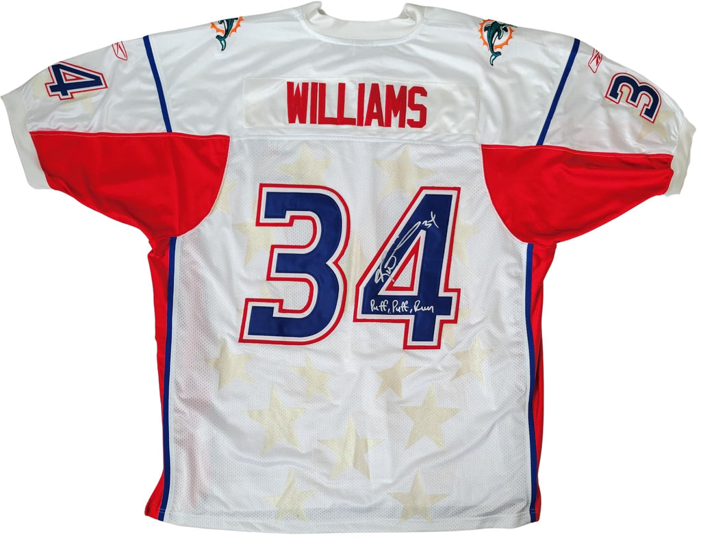 Ricky Williams Signed Football Jersey Proof Autographed Pro Bowl Miami Dolphins