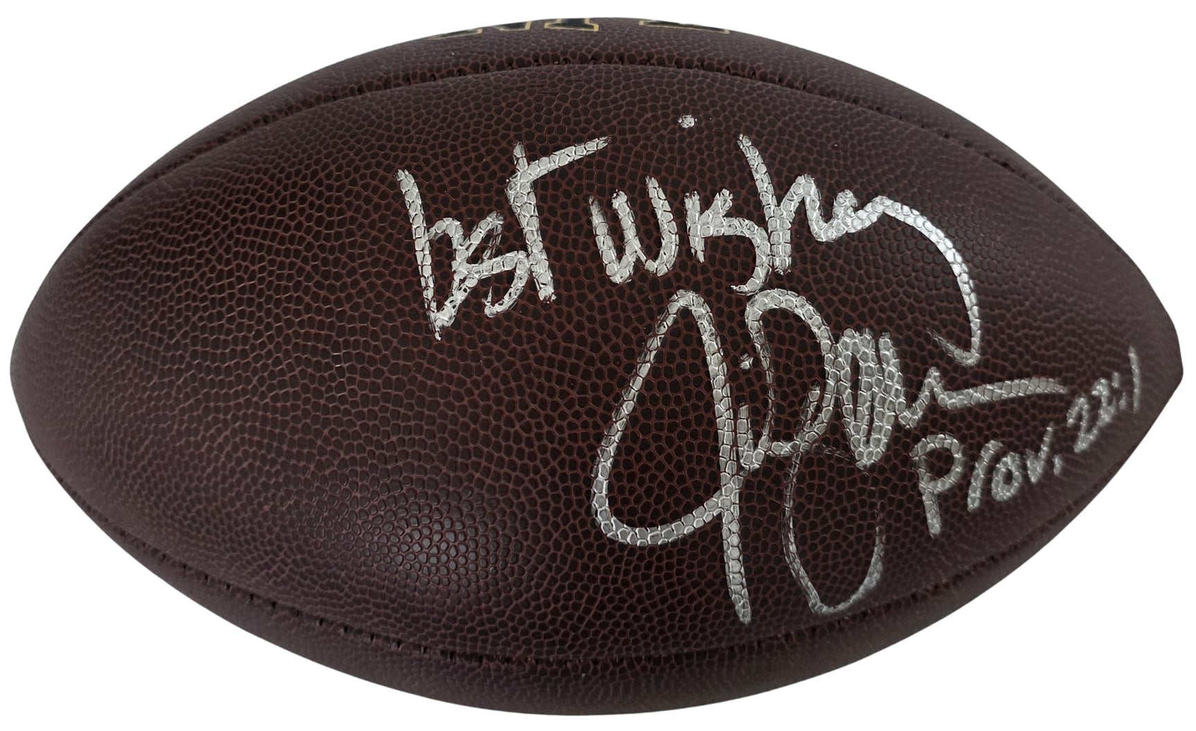 Jim Zorn Signed Football Exact Proof COA Autographed Seattle Seahawks