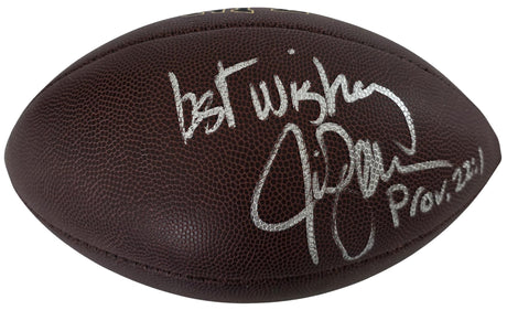 Jim Zorn Signed Football Exact Proof COA Autographed Seattle Seahawks