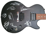 Slipknot Metal Band Signed Les Paul Guitar, Clown, Wilson, Root, Mick COA Proof Slipknot Autographed