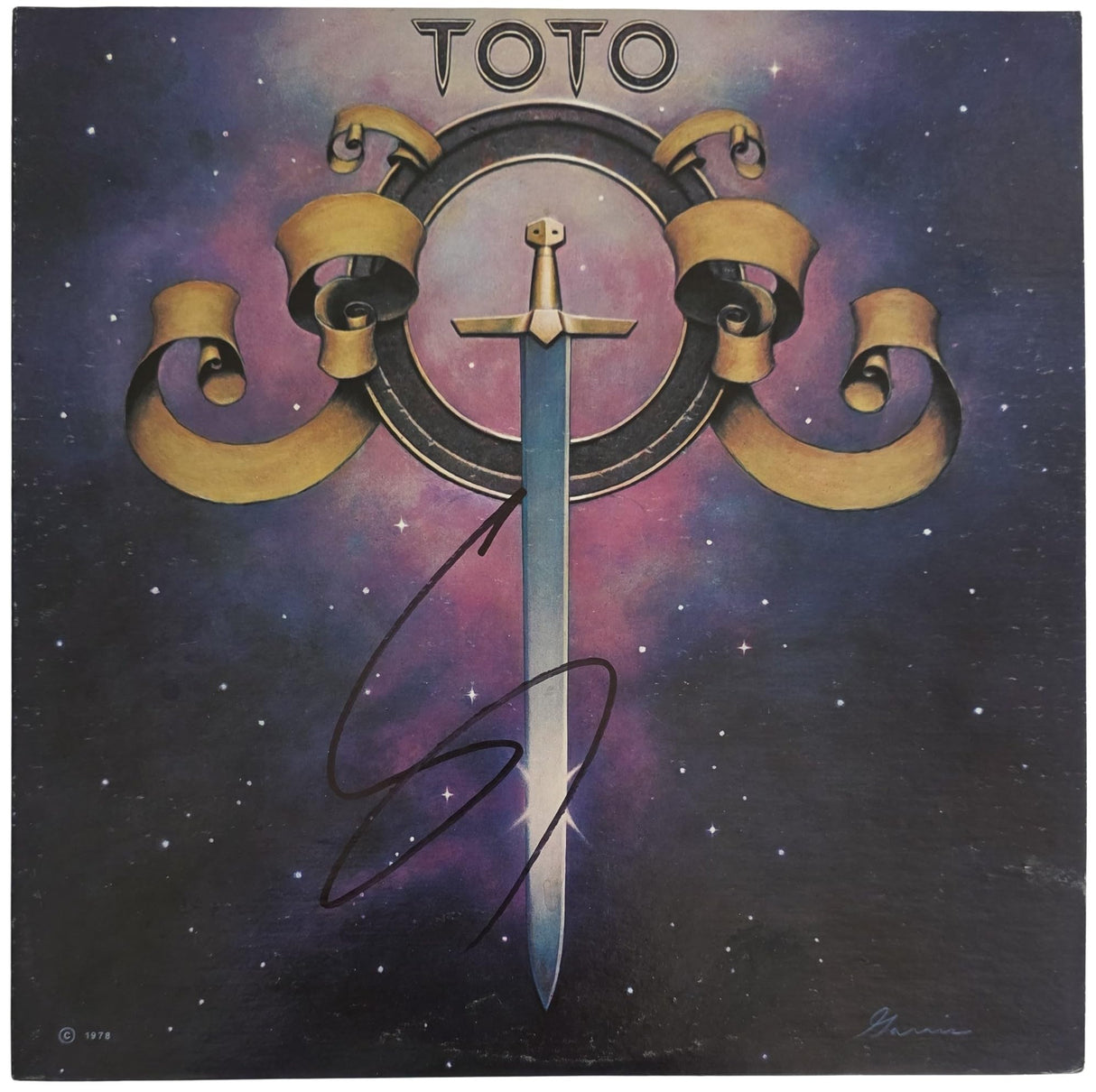 Steve Lukather Signed Toto Album COA Exact Proof Autographed Vinyl Record