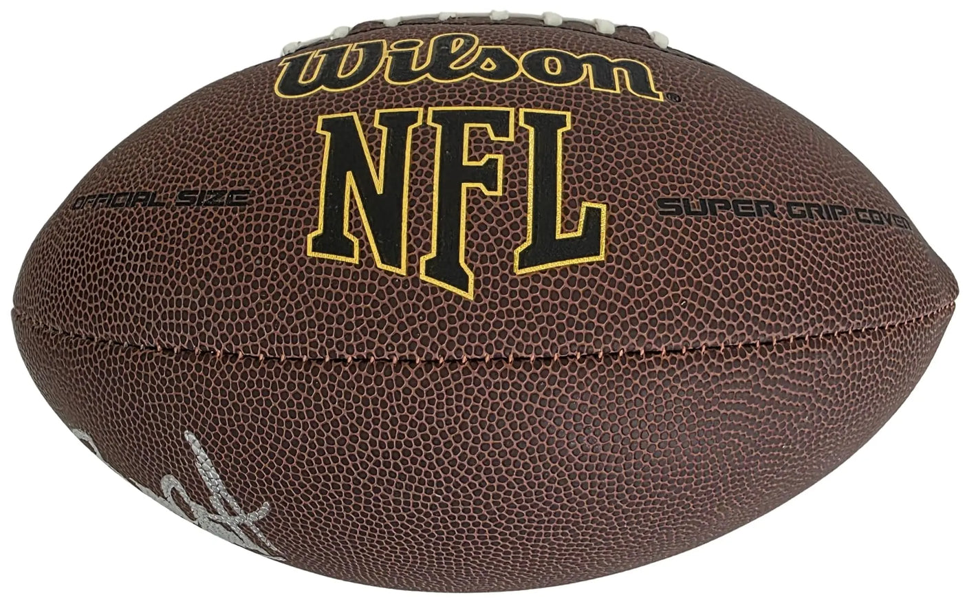 Bruce Smith Signed Football Proof COA Autographed Buffalo Bills Virginia Tech