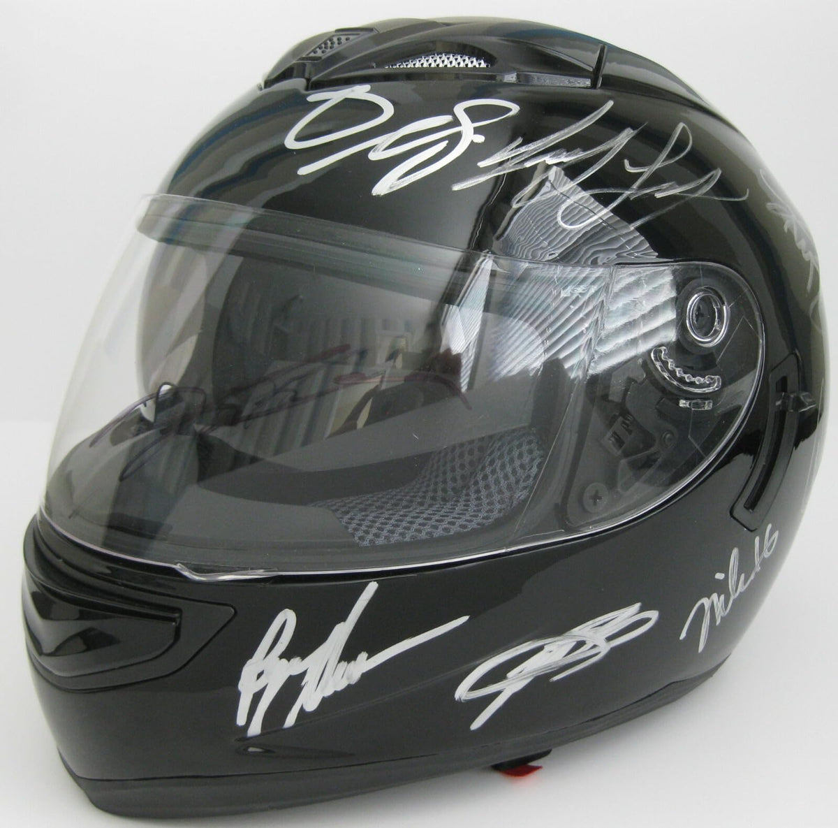 Jeff Gordan Jimmie Johnson plus lots more Signed Full Size Helmet COA Proof Autographed Nascar Drivers